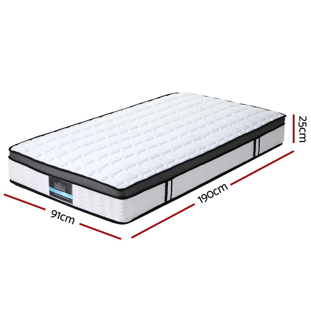 Remy 25cm Mattress Cool Gel Foam - Single - Nurns