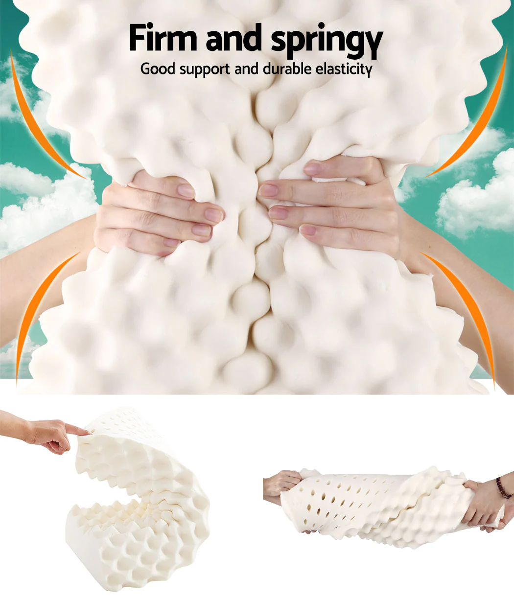 Set of 2 Natural Latex Pillow - Nurns