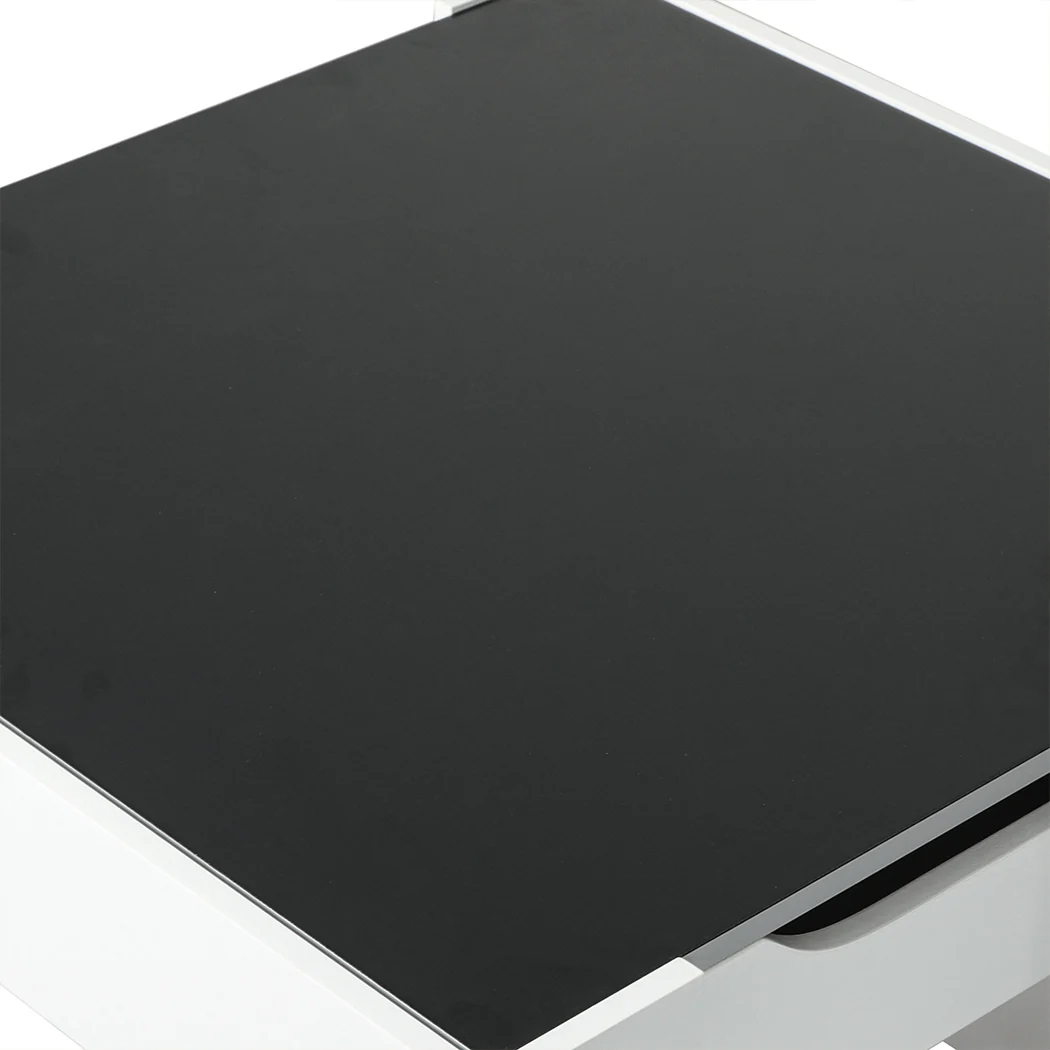 Poppy 3-Piece Kids Table & Chairs Set - White & Grey - Nurns