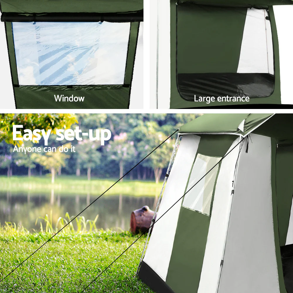 Camping Tent 6 Person Tents Family Hiking Dome - Nurns