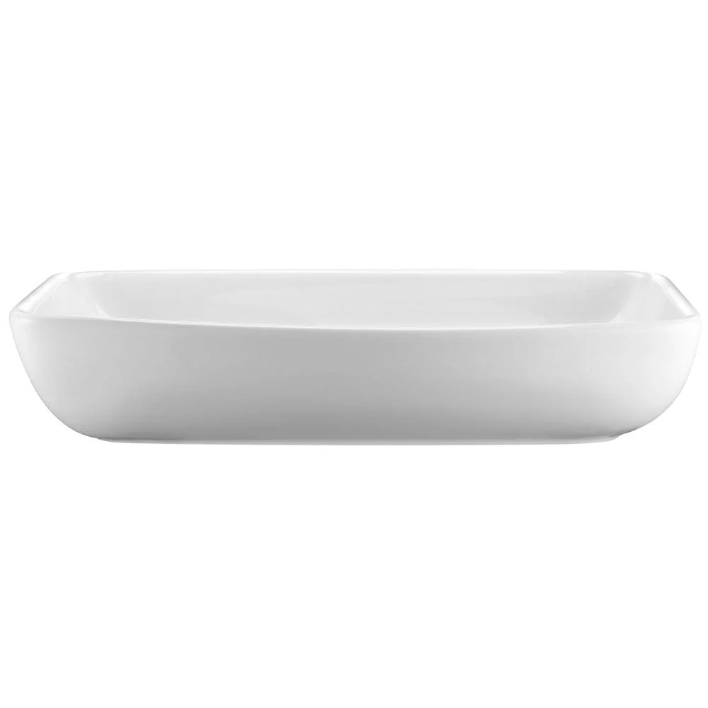 60x38.5x13cm Ceramic Rectangle Sink Bowl - White - Nurns