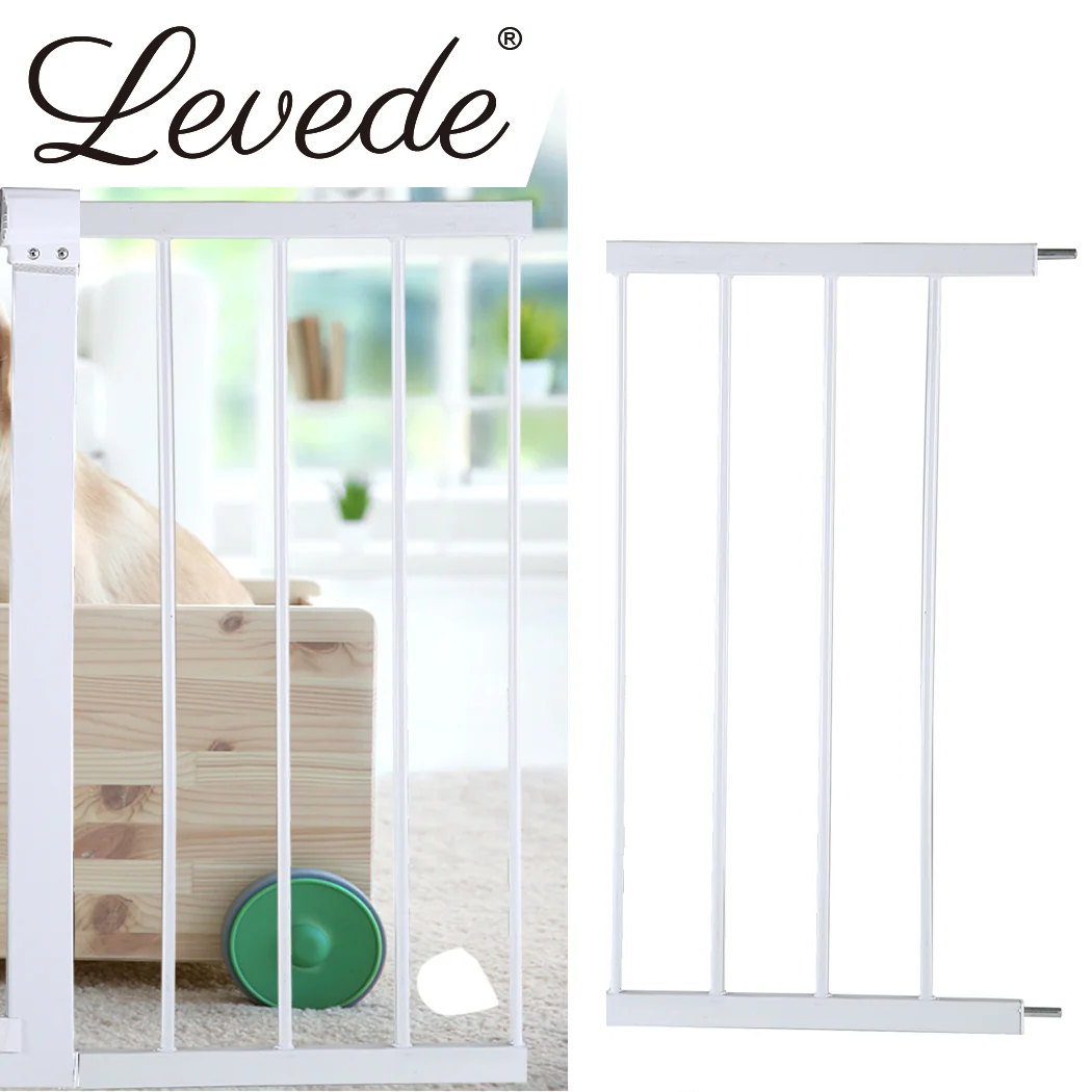 Baby Kids Safety Security Gate Stair Barrier Doors Extension Panels 30cm White - Nurns
