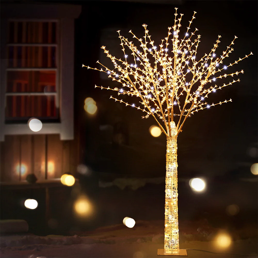 7ft 2.1m 780 LED Christmas Tree Cherry Blossom Trees Xmas Decor - Nurns