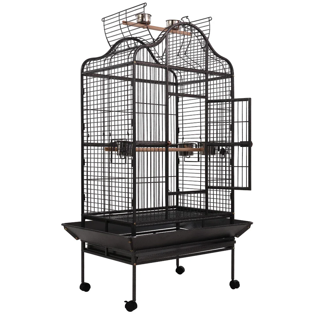 Bird Cage Pet Cages Aviary 168CM Large Travel Stand Budgie Parrot Toys - Nurns