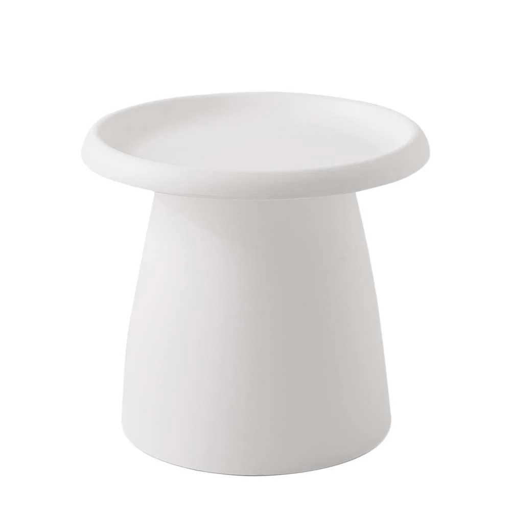 Iliana Coffee Table Round 52cm Plastic - White - Nurns
