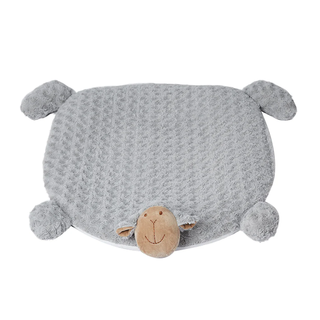 LARGE Dog Beds Pet Calming Squeaky - Grey - Nurns