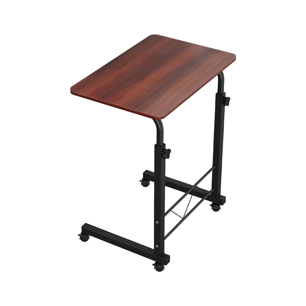 Artiss Laptop Desk Table Adjustable 60cm Dark Wood - Nurns