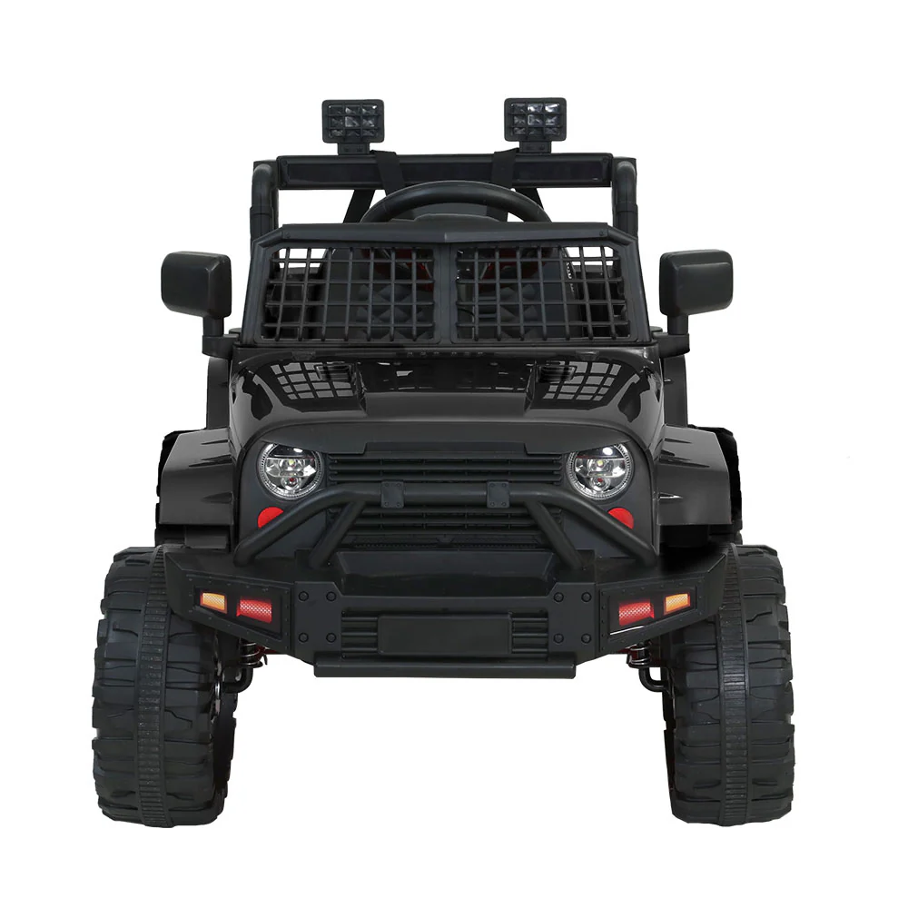 Kids Electric Ride On Car Jeep Toy Cars Remote 12V - Black - Nurns