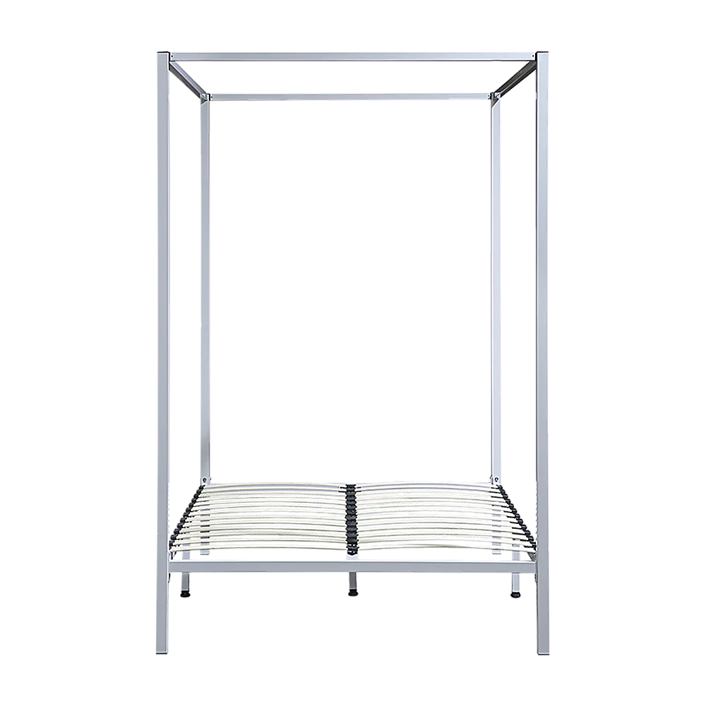 Lilian Four Poster Bed Frame - Cream Double - Nurns