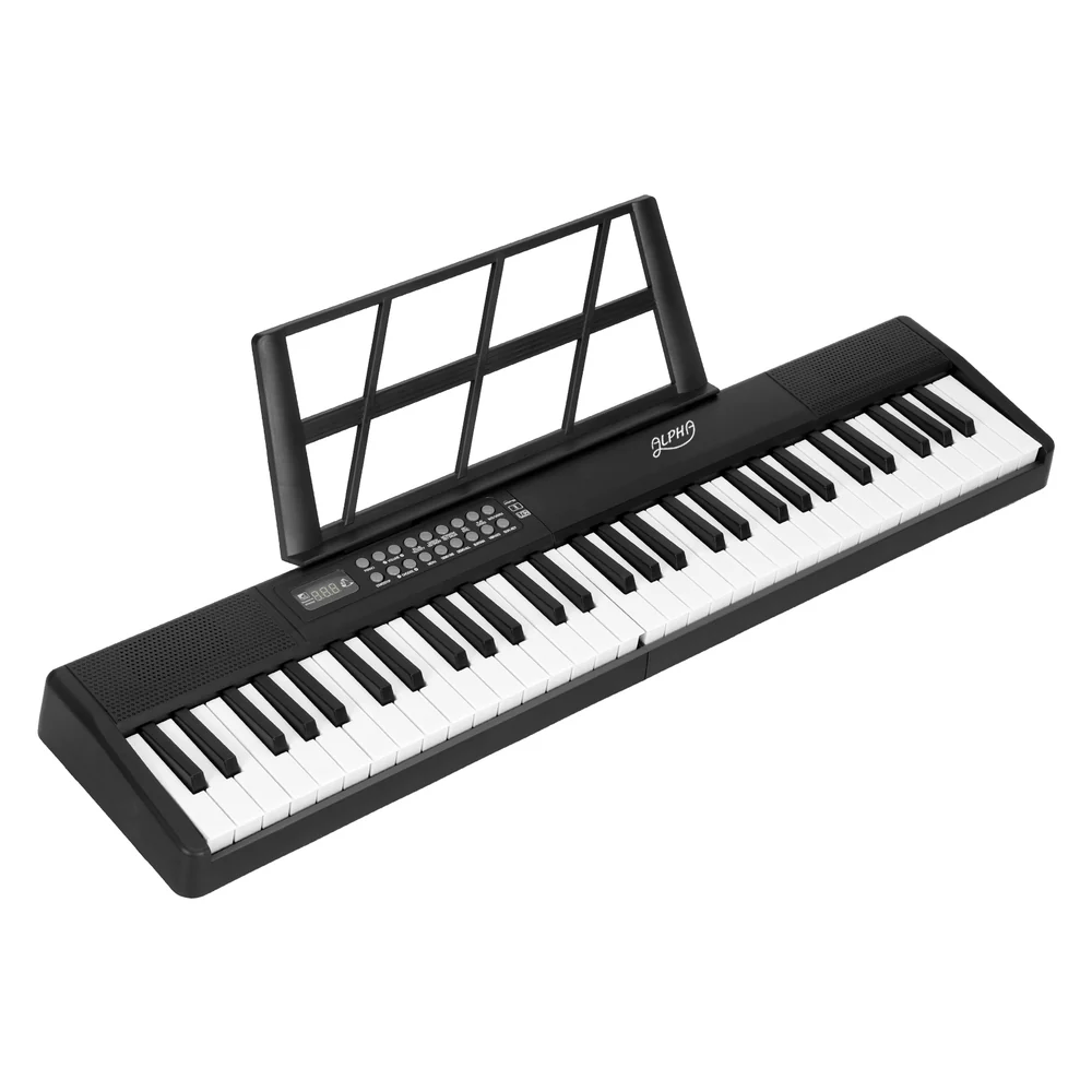 Alpha 61 Keys Foldable Electronic Piano Keyboard Digital Electric w/ Carry Bag - Nurns