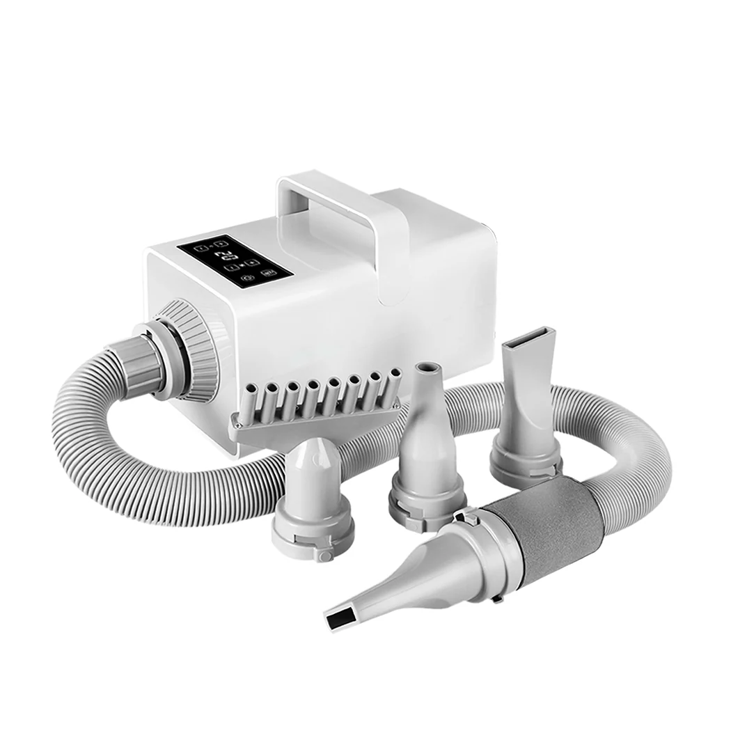 Dog Cat Pet Hair Dryer Grooming Blow Speed Hairdryer Blower Heater Blaster White - White - Nurns