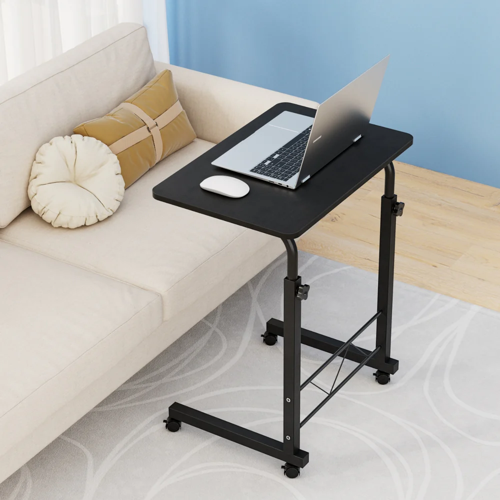 Artiss Laptop Desk Table Adjustable 60cm Black - Nurns
