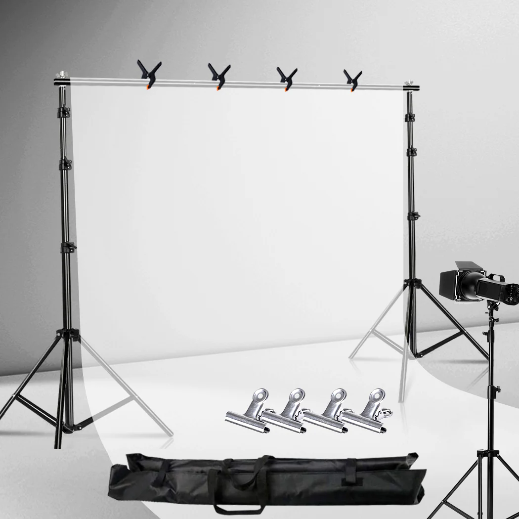 Backdrop Stand  Screen Photo Background Support Stand Kit 3.13x3m Type 2 - Nurns