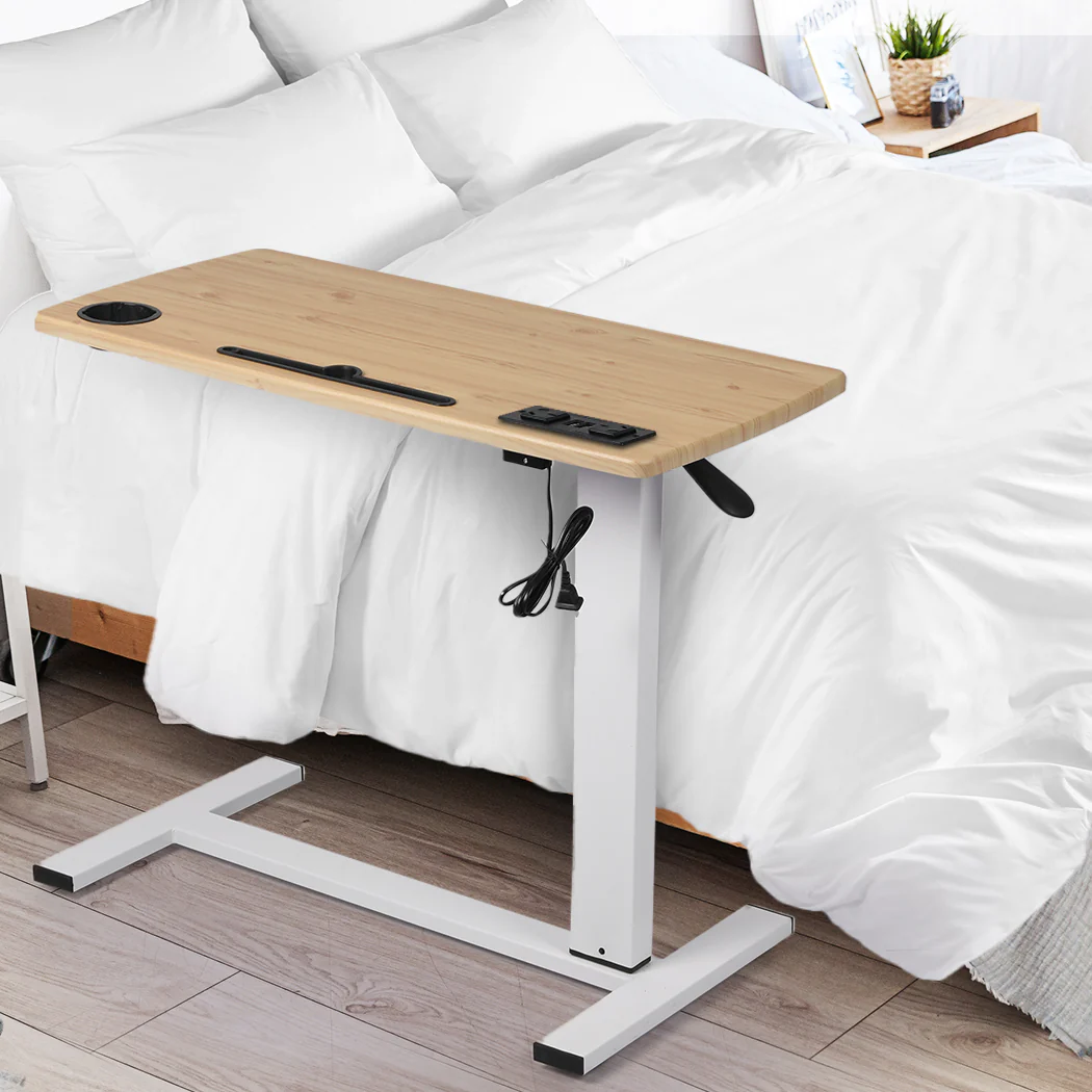 Levede Standing Desk Height Adjustable Oak - Nurns