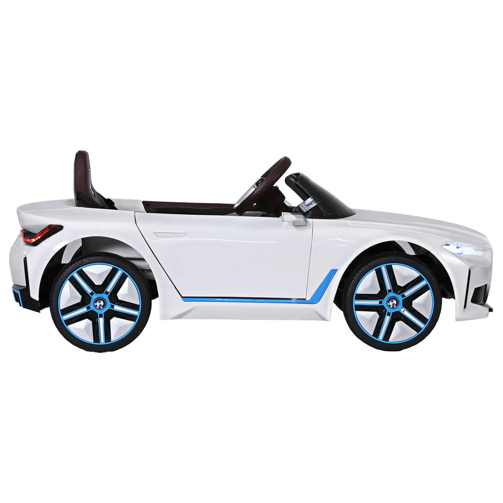 Kids Ride On Car BMW Licensed I4 Sports Remote Control Electric Toys 12V - White - Nurns