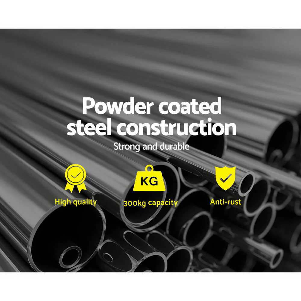 Everfit Weight Bench Flat Bench Press Home Gym Equipment 300kg Capacity - Nurns