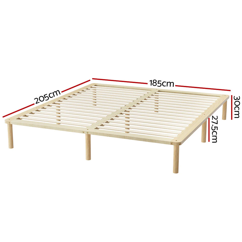 Dravite Bed & Mattress Package with 32cm Mattress - Natural King - Nurns