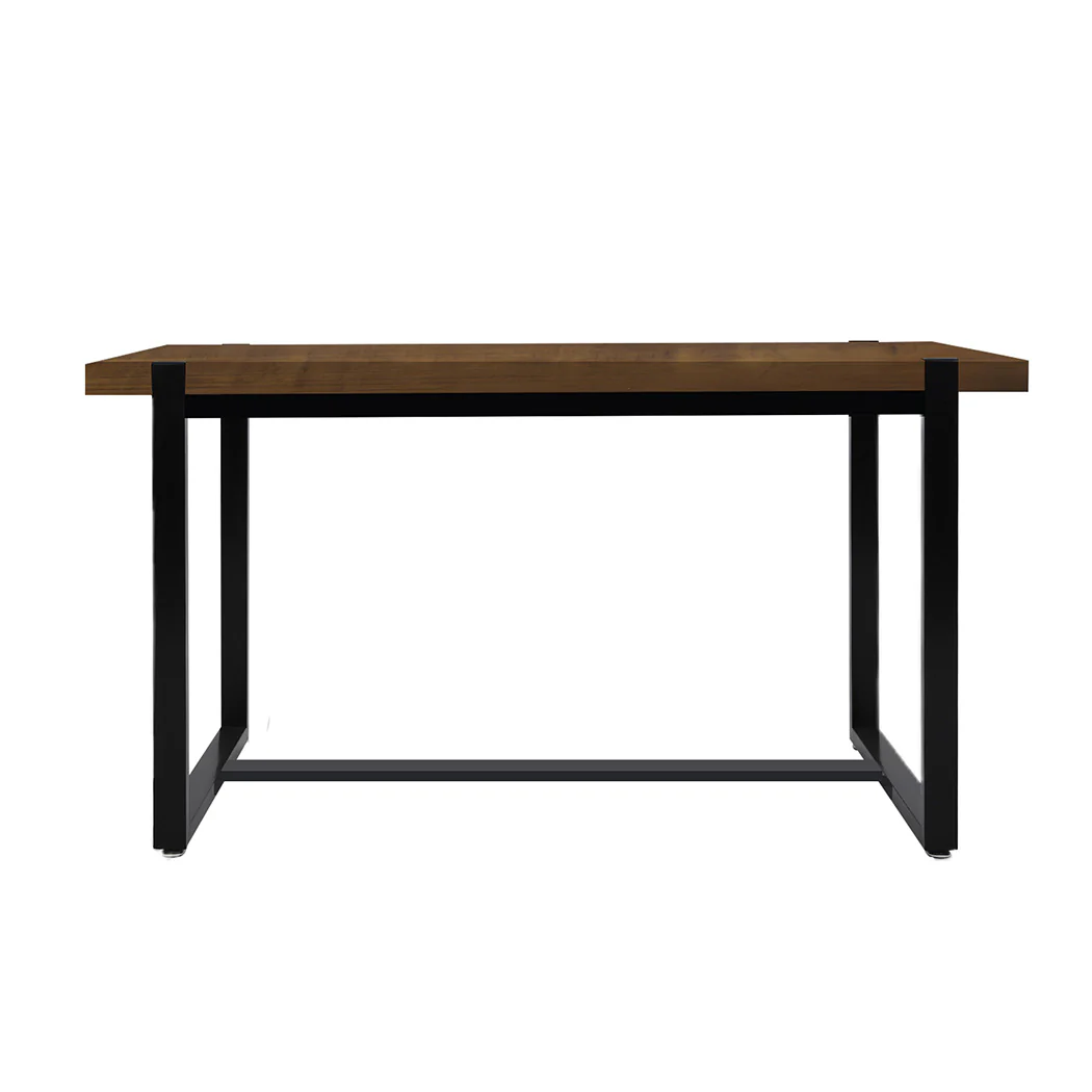 Dining Table Industrial Wooden Metal Kitchen Tables Cafe Restaurant 140Cm - Nurns