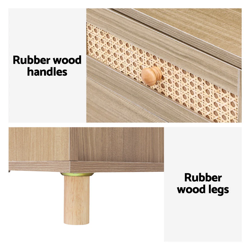 Dressing Table Set Stool LED Mirror - Pine - Nurns