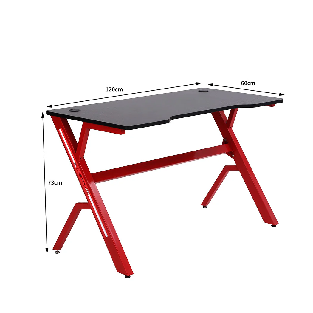 Levede Gaming Desk Table Desktop Pc - Nurns