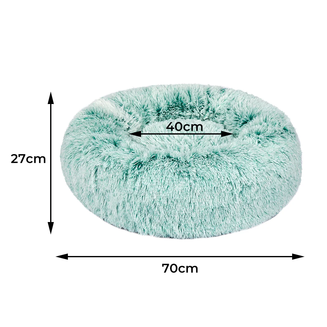 MEDIUM Cat Beds Pet Donut Nest Calming - Teal - Nurns