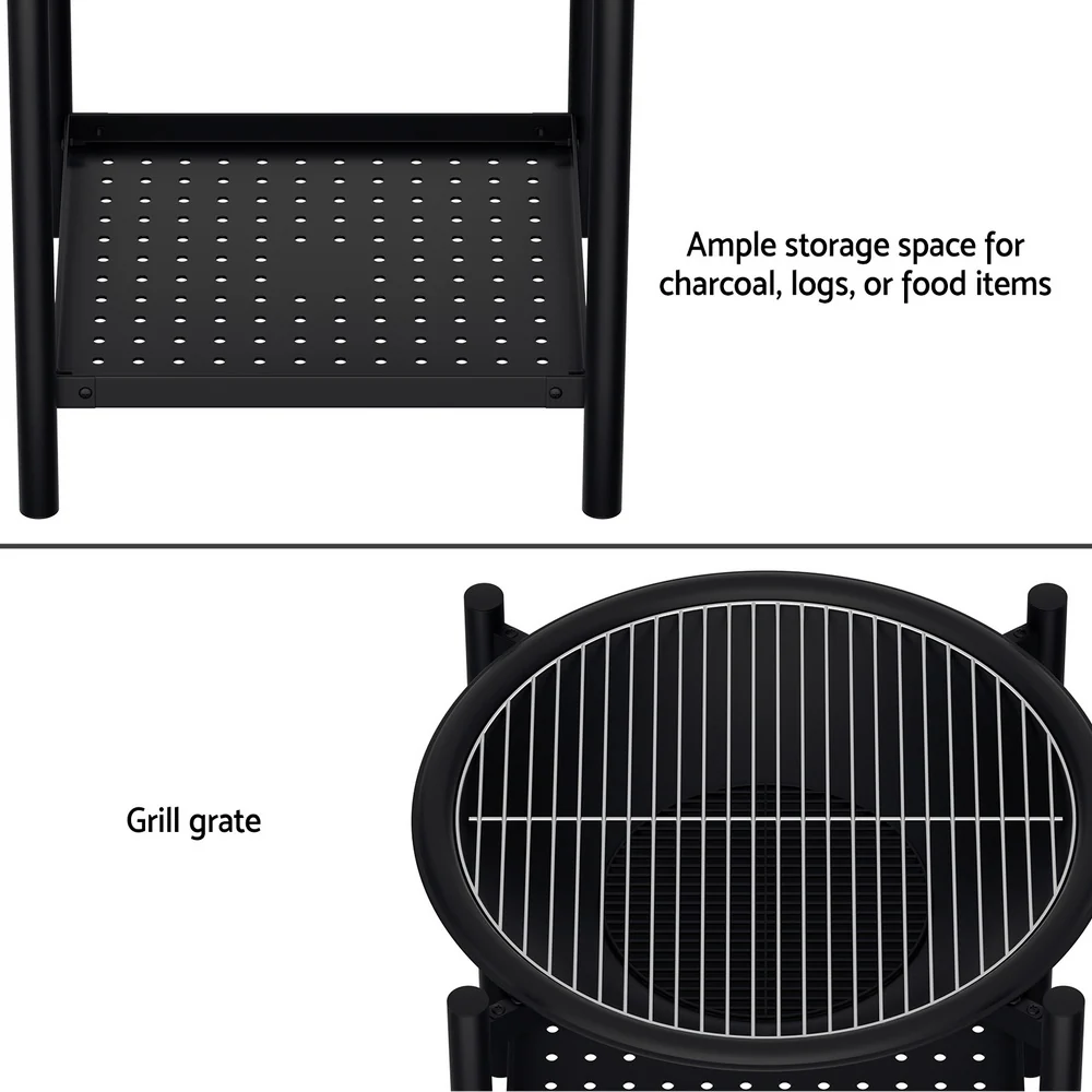 Fire Pit BBQ Grill 2-in-1 Outdoor - Nurns