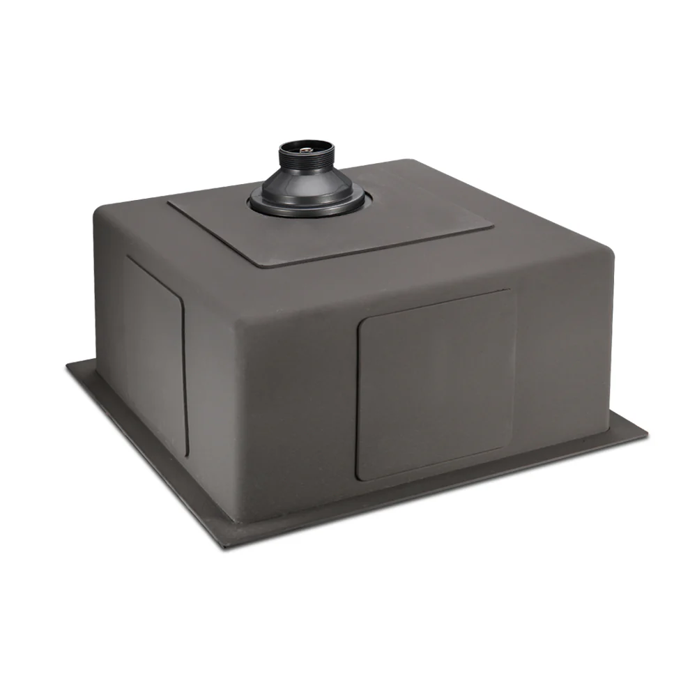 Cefito Kitchen Sink 51X45cm Stainless Steel Basin Single Bowl Black - Nurns