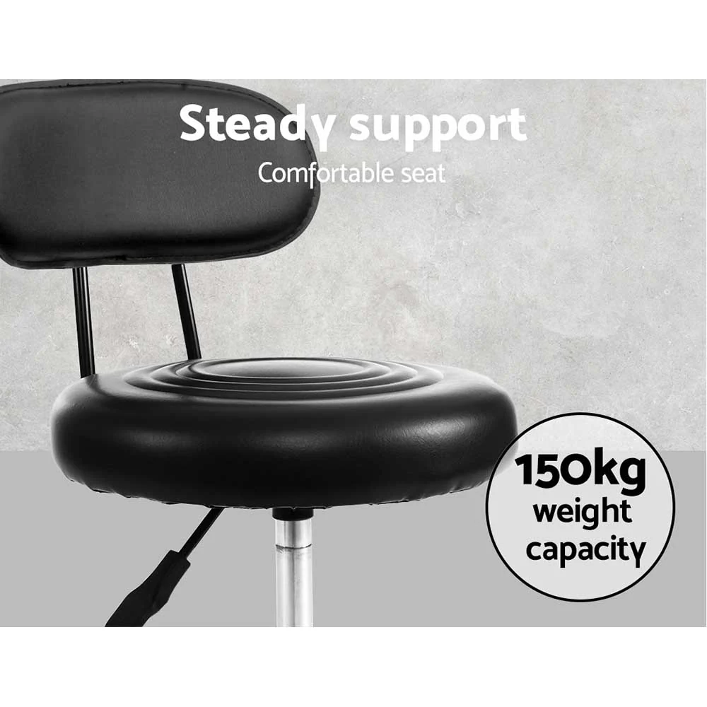 Salon Stool Swivel Chair Backrest - Nurns
