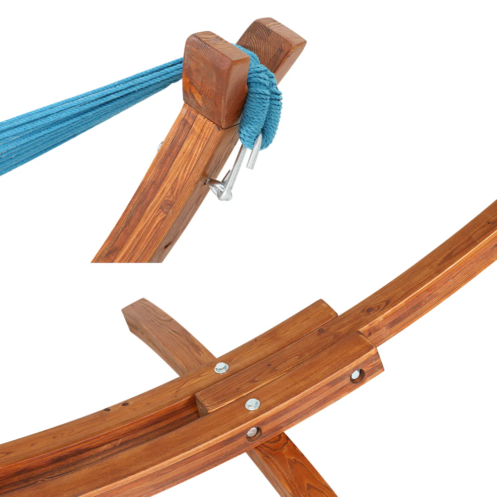 Hammock Bed Outdoor Camping Timber Hammock Wooden Stand - Nurns