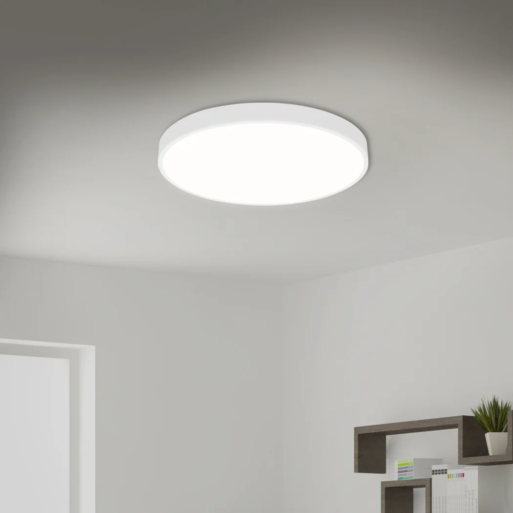 Ultra-Thin 5cm Led Ceiling Down Light Surface Mount Living Room White 36W - Nurns
