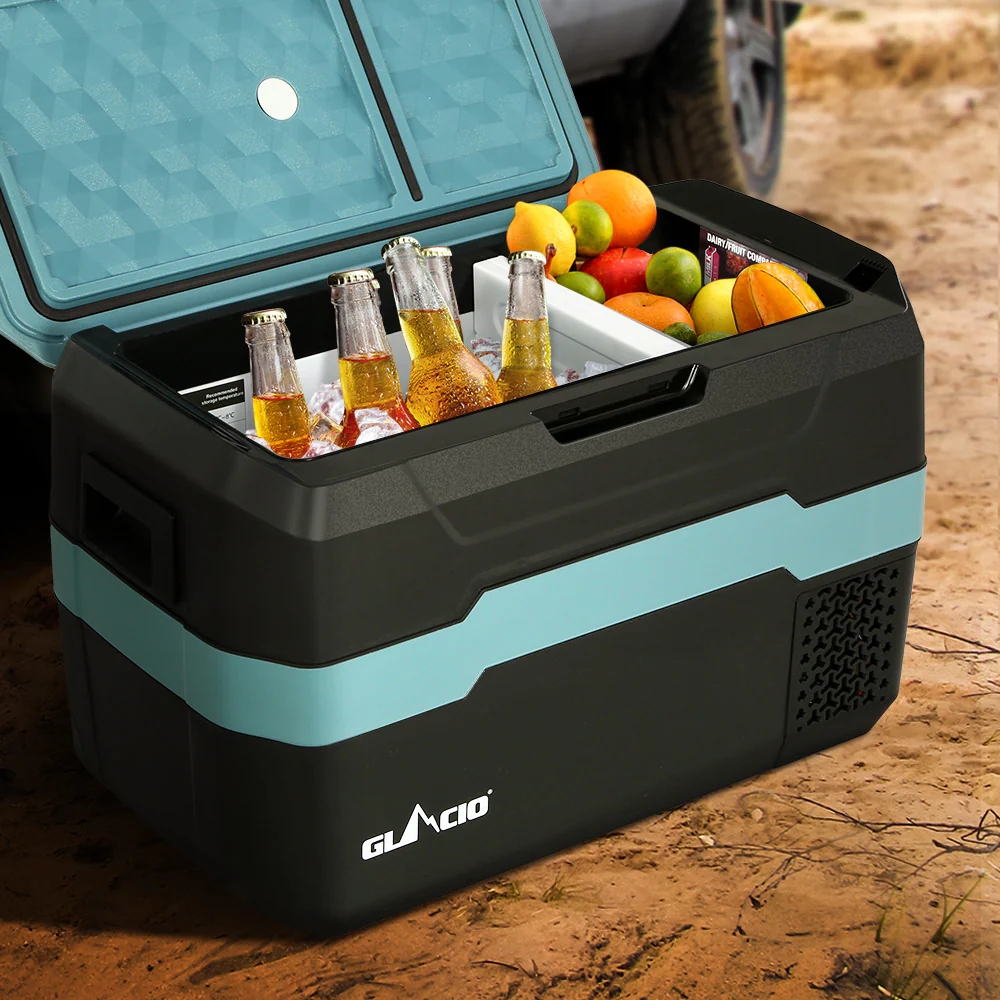Glacio 35L Portable Fridge Freezer Fridges Cooler Camping 12V/24V/240V Caravan - Nurns