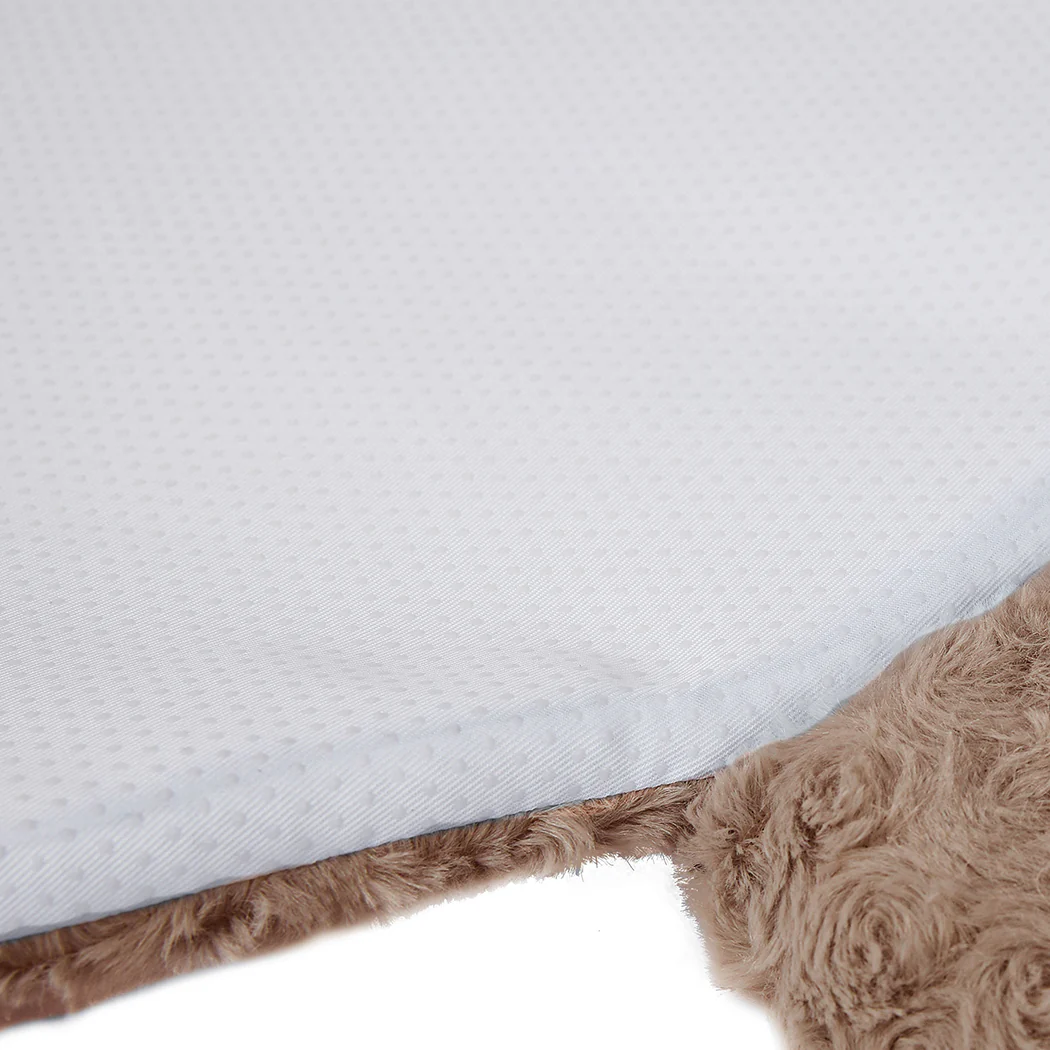 LARGE Dog Beds Pet Calming Squeaky - Tan - Nurns