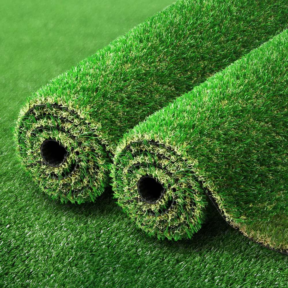 Primeturf Artificial Grass 20SQM 30mm Synthetic Fake Lawn Turf Plastic Plant 4-coloured 2mx5m - Nurns