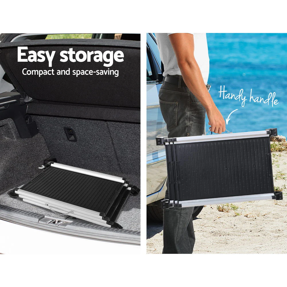 Dog Ramp Dog Steps Pet Car Travel Step Stair Foldable Portable Ladder Aluminium - Nurns