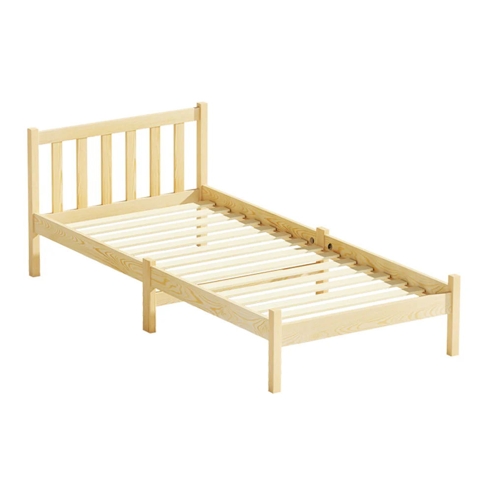 Jade Bed & Mattress Package no Drawers - Oak Single - Nurns