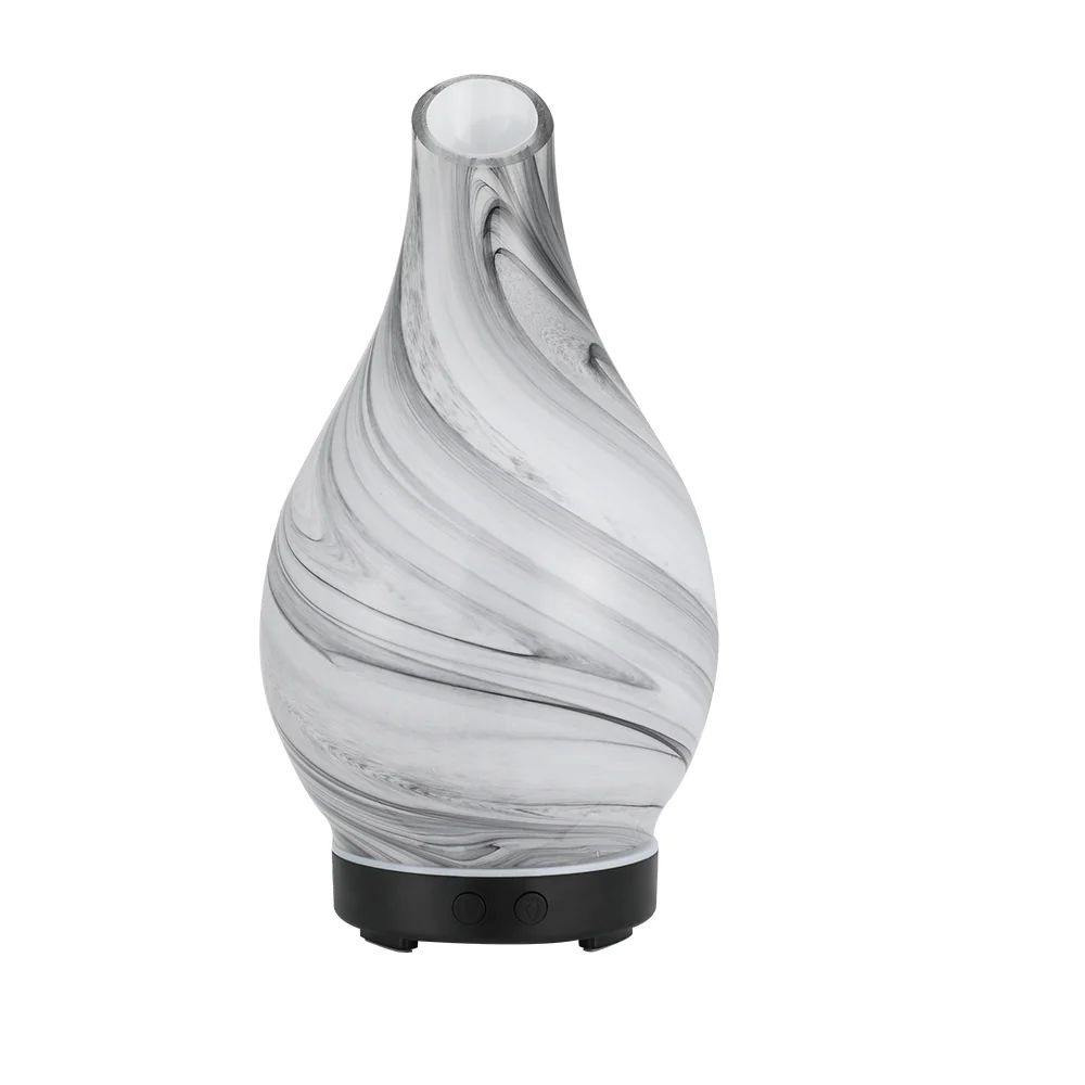 Aromatherapy Aroma Diffuser Essential Oil Humidifier LED Glass Marble - Nurns