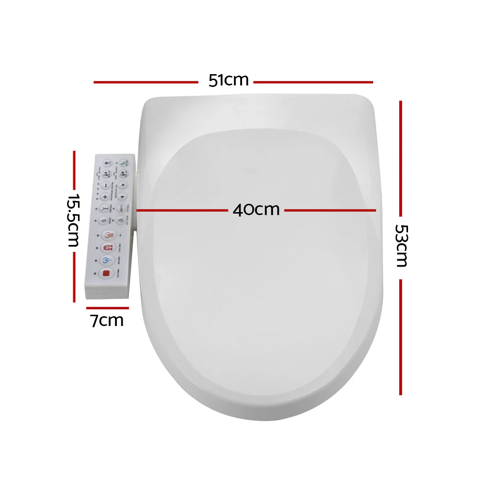 Electric Bidet Toilet Seat Cover Bathroom Spray Water Wash V-Shape - Nurns