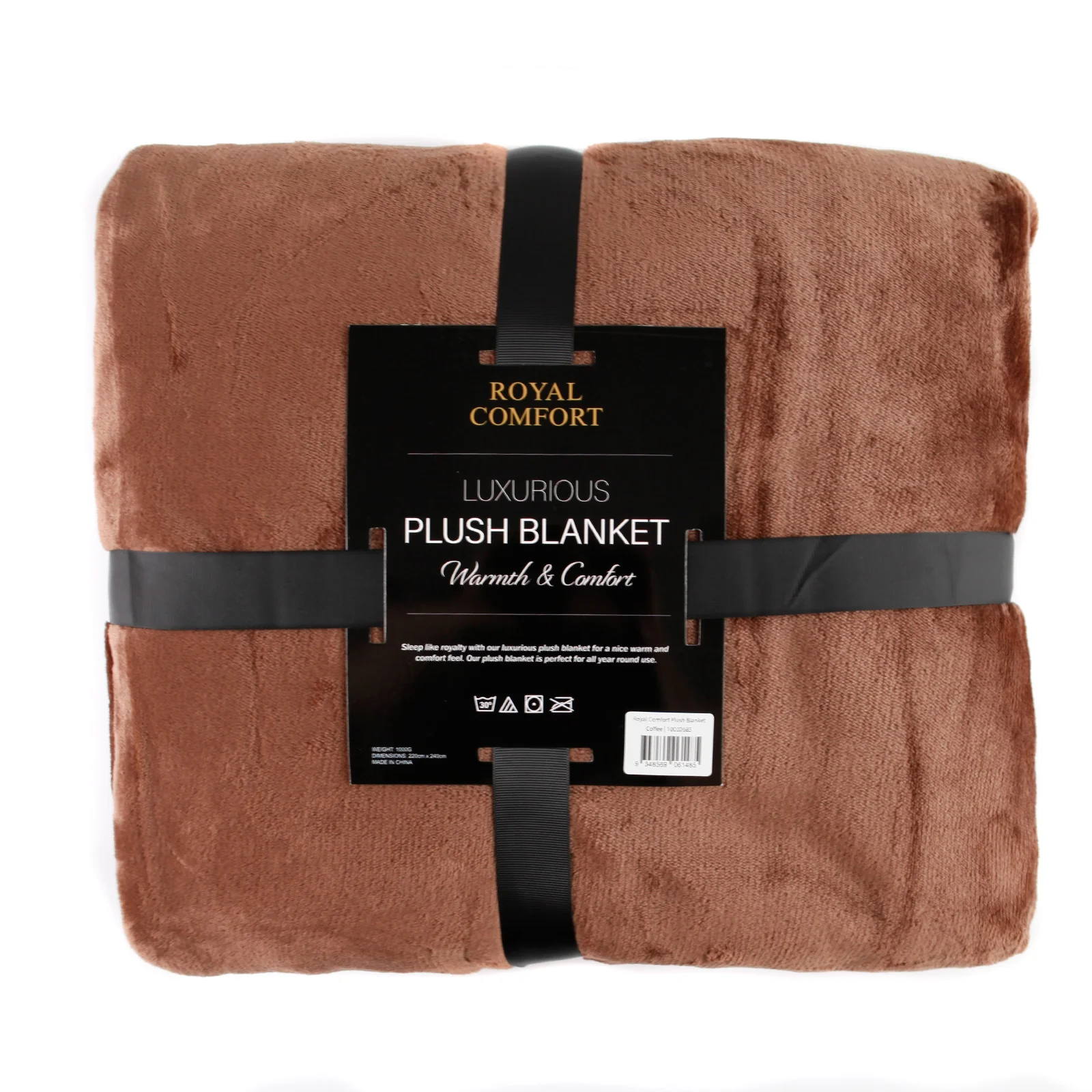 Wynter Throw Soft Blanket Plush - Coffee - Nurns