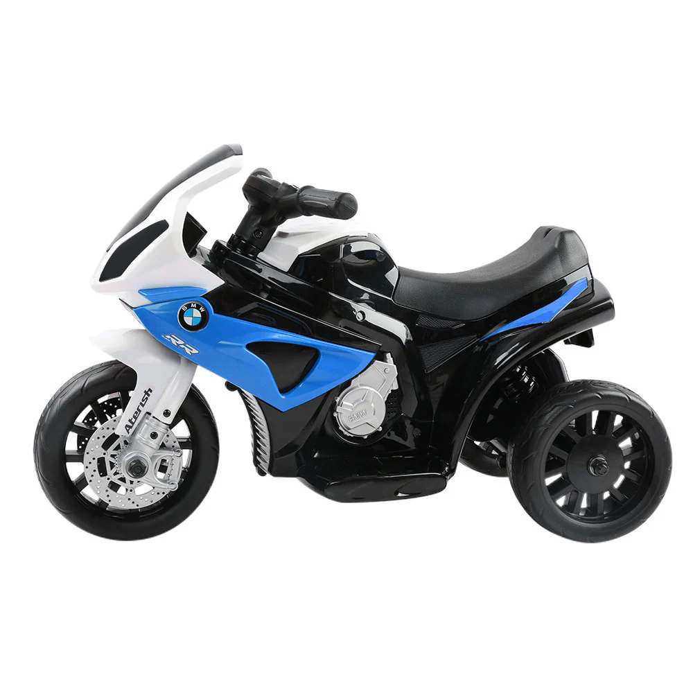 Kids Ride On Motorbike BMW Licensed S1000RR Motorcycle Car - Blue - Nurns