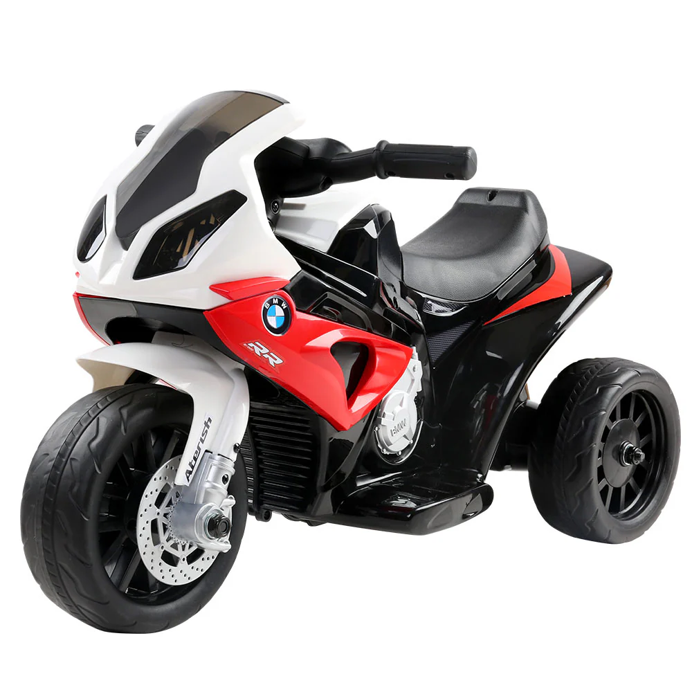 Kids Ride On Motorbike BMW Licensed S1000RR Motorcycle Car - Red - Nurns