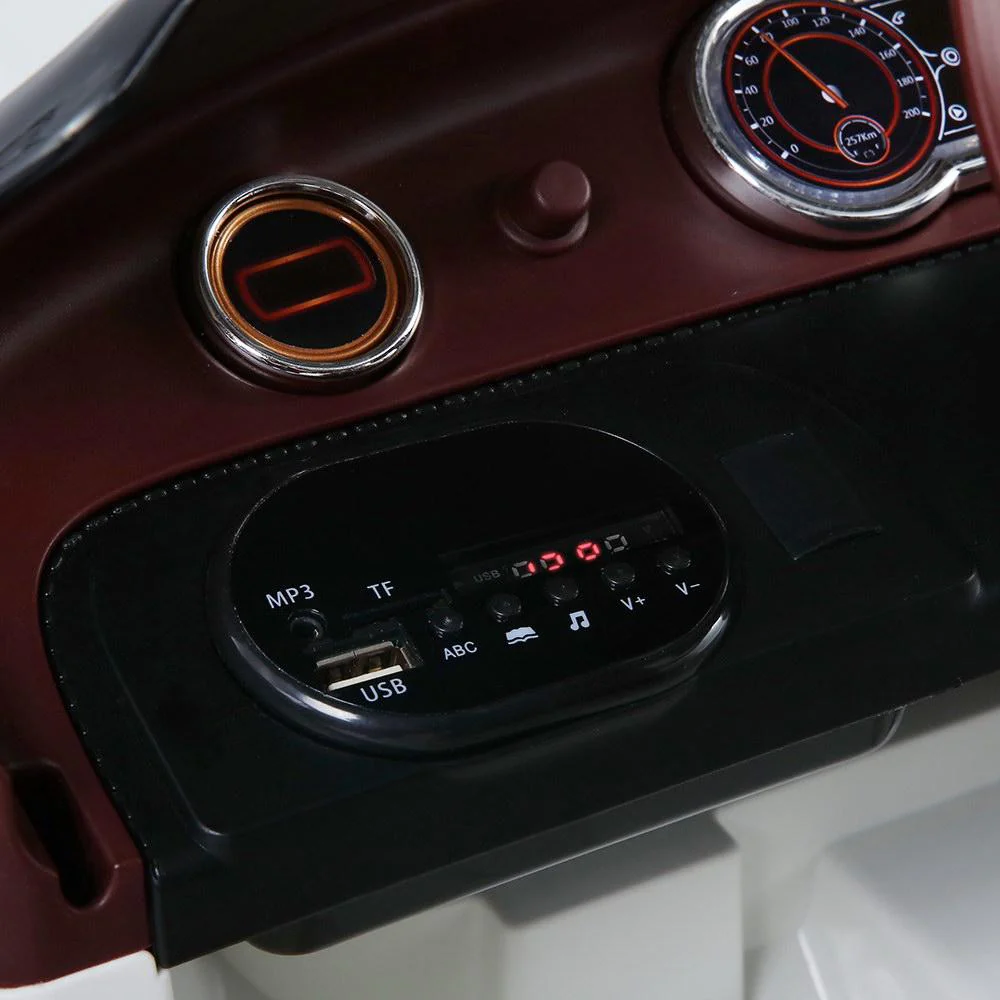 Bentley Kids Ride on Car Licensed Electric Toys 12V Battery Remote Cars - White - Nurns