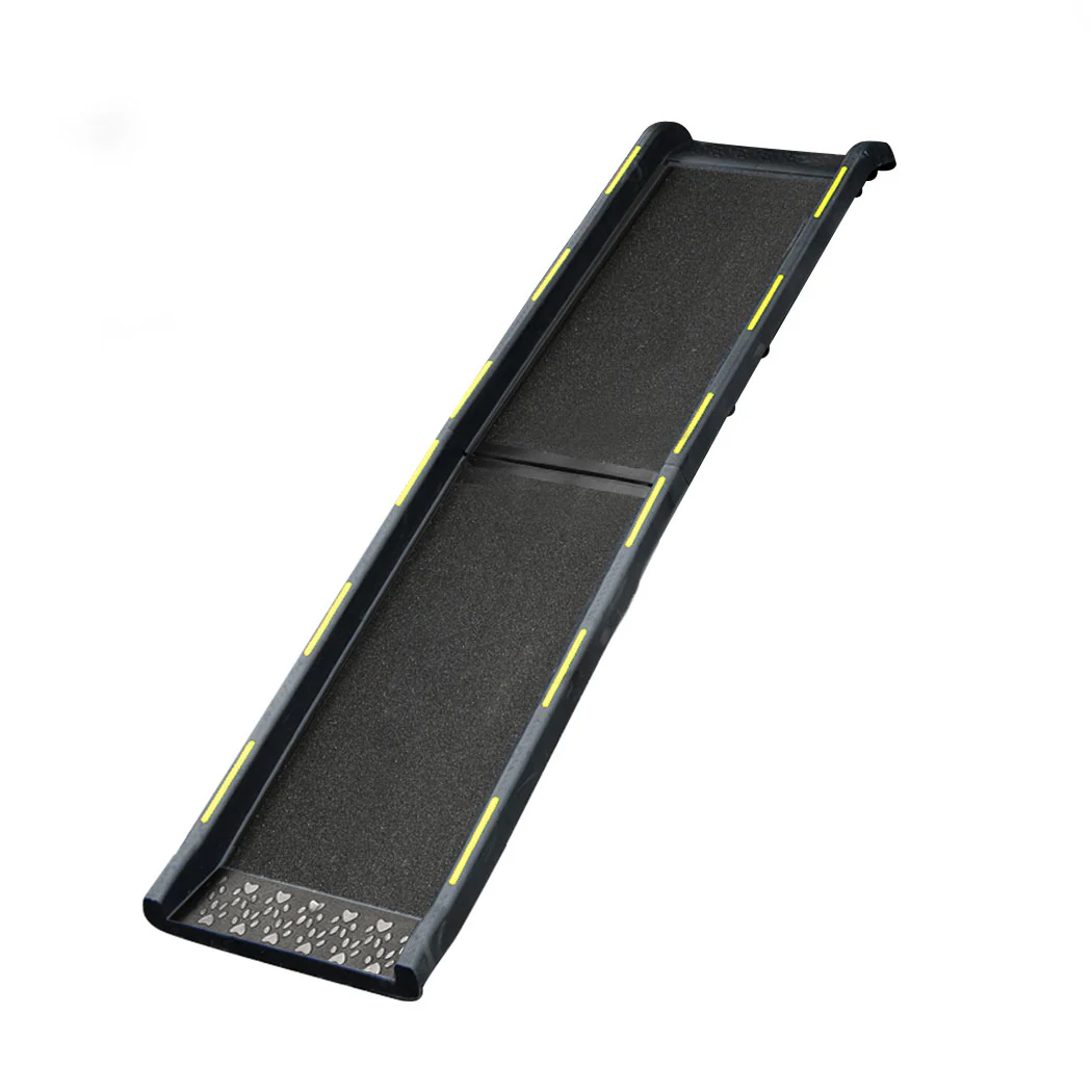 Pet Stairs Dog Ramp Ramps Foldable Ladder Steps Stair Portable Car Step Travel - Black - Nurns