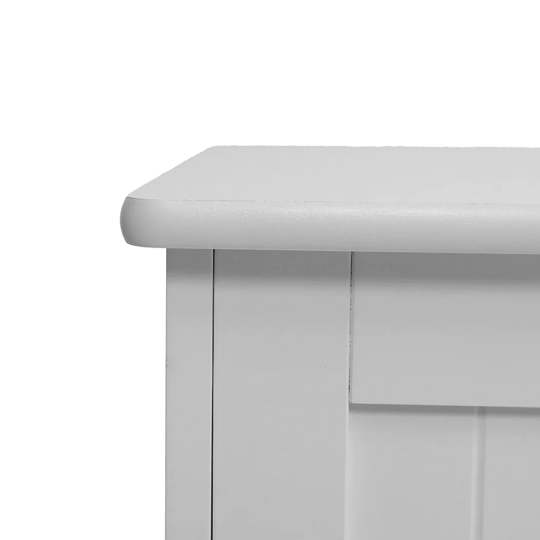 Kids Toy Box Storage Chest Cabinet - White - Nurns