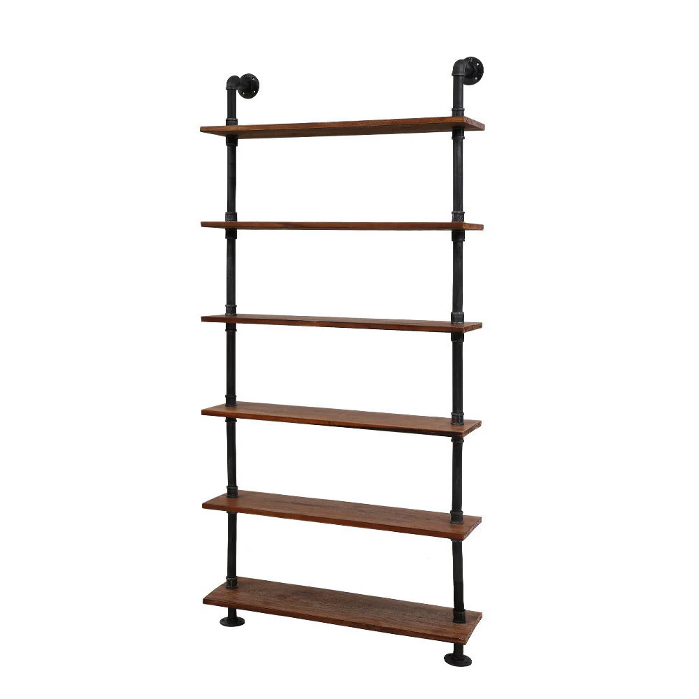 Artiss Floating DIY Pipe Shelf 6 Tiers - Ira - Nurns