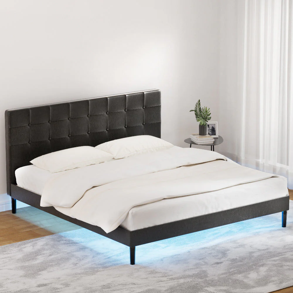 Epidote Bed & Mattress Package with 32cm Mattress - Black King - Nurns