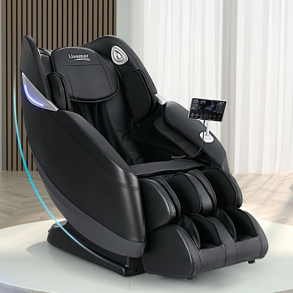 Eris Massage Chair Electric Recliner Home 3D Massager - Black - Nurns