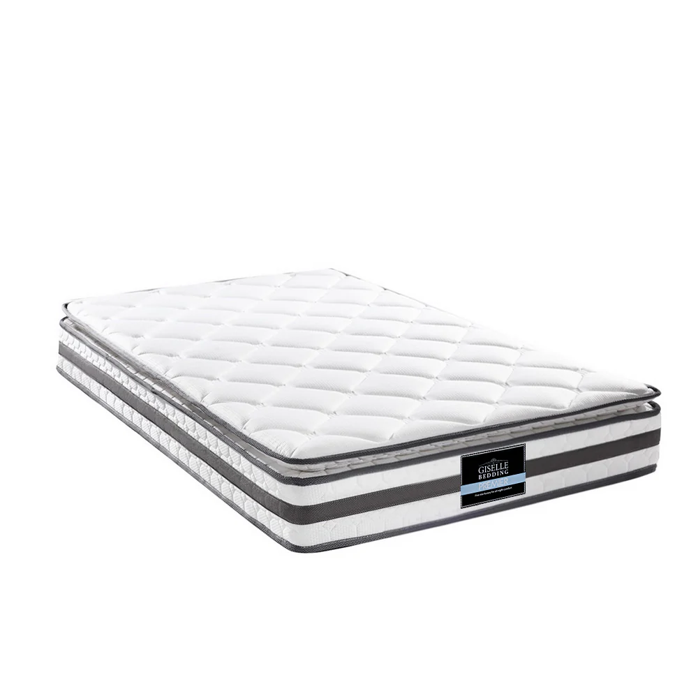 Rio 21cm Thick Pillow Top Spring Mattress - King Single - Nurns