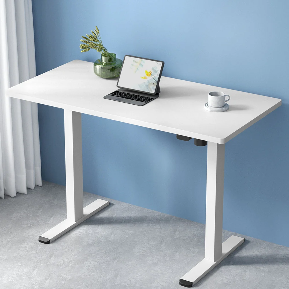 Artiss Standing Desk Motorised Sit Stand Desks White 120cm - Nurns