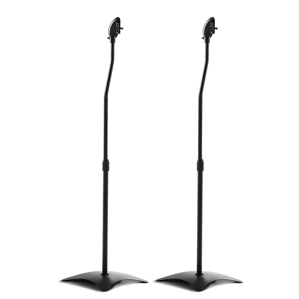 Set of 2 112CM Surround Sound Speaker Stand - Black - Nurns