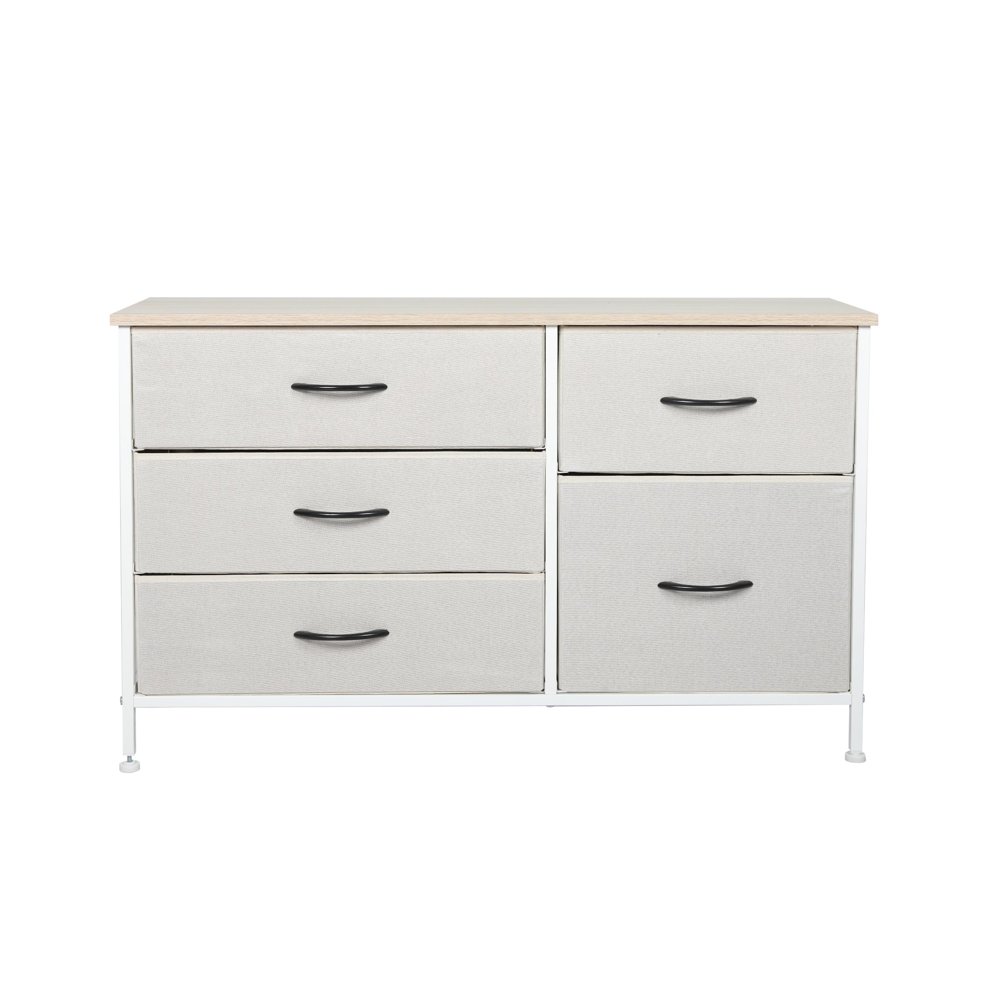 Levede Storage Cabinet Tower Chest - Beige - Nurns